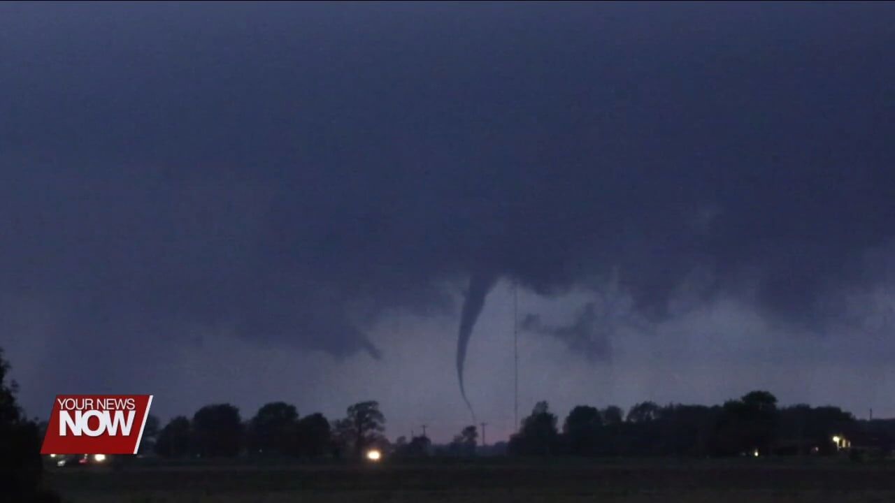 Reports of possible tornadoes touching down in Paulding, Putnam, and Hancock Counties